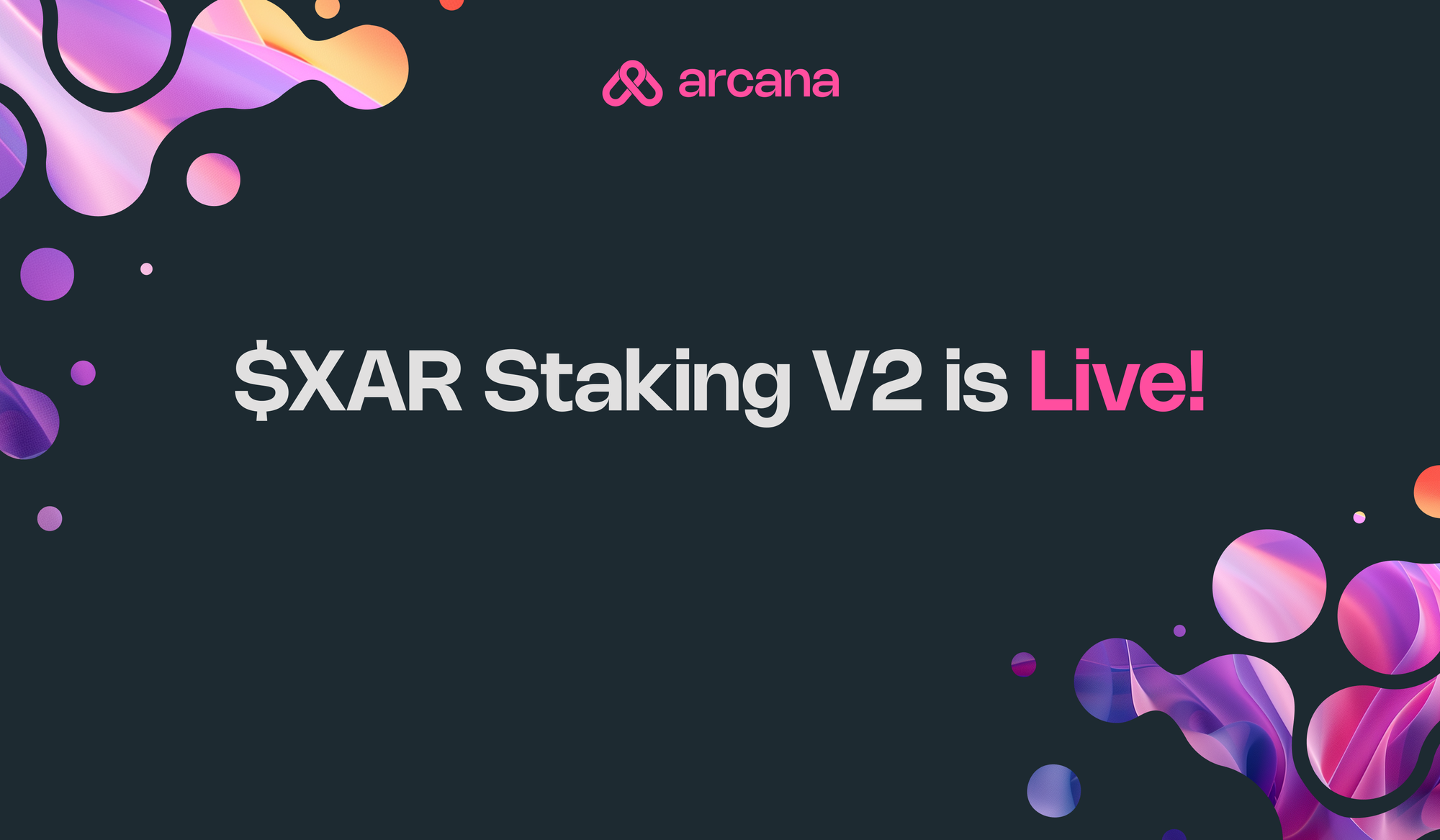 $XAR Staking V2 is Live - Hodl & Earn