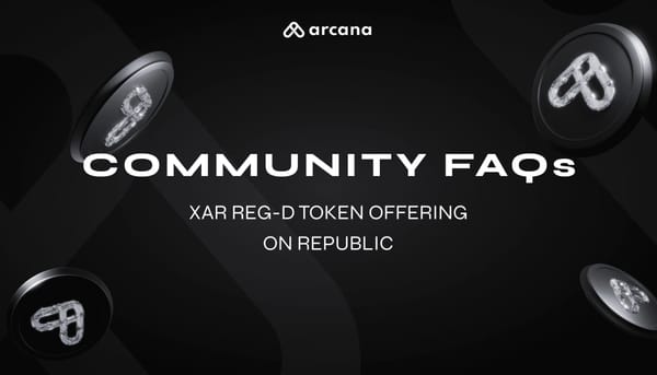 FAQs for XAR Reg D Token Sale on Republic